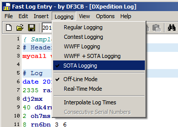 SOTA Logging